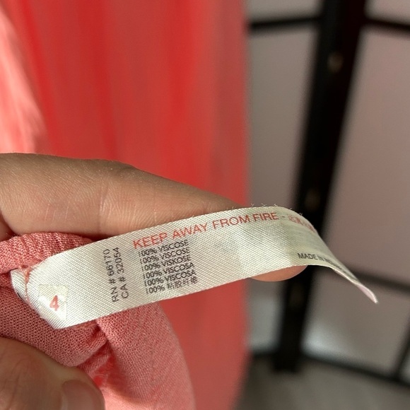 [XL] NWT Free People Look Into The Sun Coral Pink Maxi Dress Frayed & Tassels - Picture 14 of 15